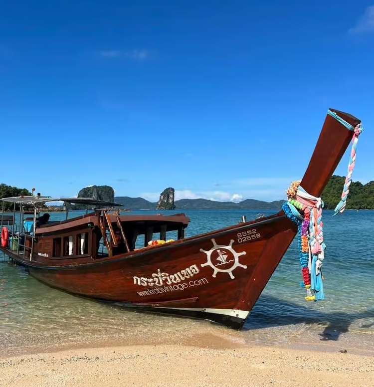 Privat longtail-båt til de fire øyene i Krabi